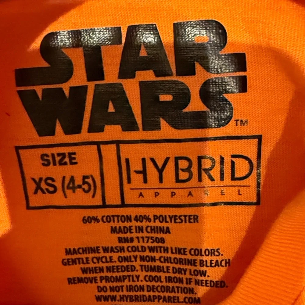XS Boys Star Wars Halloween Graphic T-Shirt, NWOT (size4-5) - Picture 2 of 3